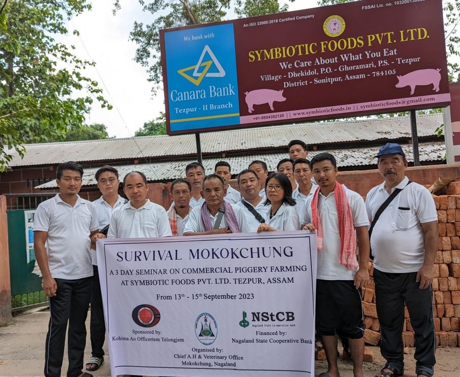 Piggery farmers from Mokokchung district attended seminar on commercial piggery farming at Symbiotic Foods Pvt. Ltd.,Tezpur Assam.